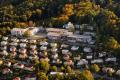 Aerial view of school